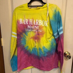 Lagaci Hoodie Tied dyed Sweatshirt Women Size Xl.